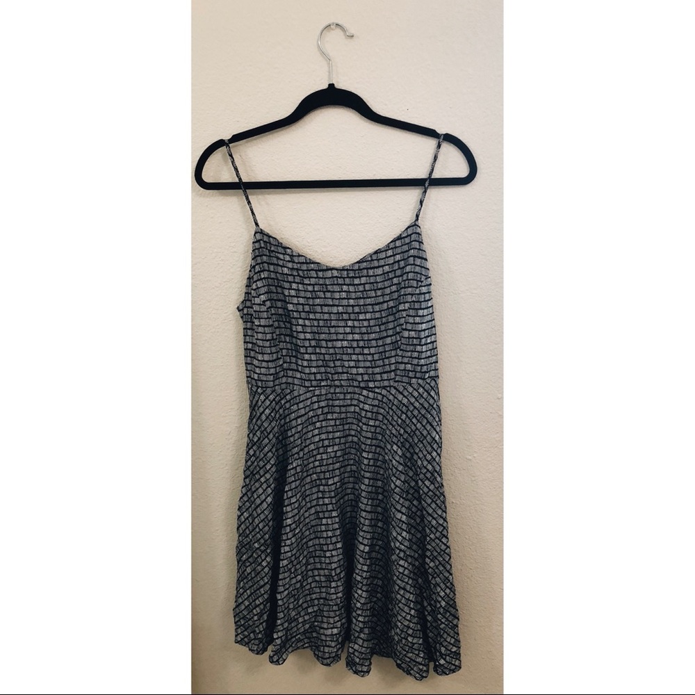 Black and white printed dress